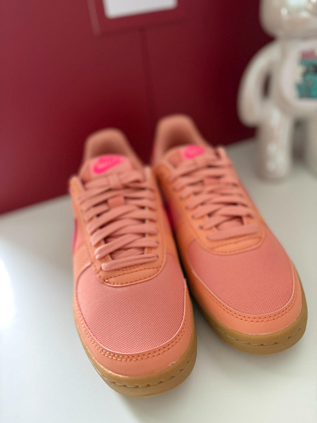 Nike Field General WMNS Trainers Apricot Agate Hyper Pink Gum UK 3.5