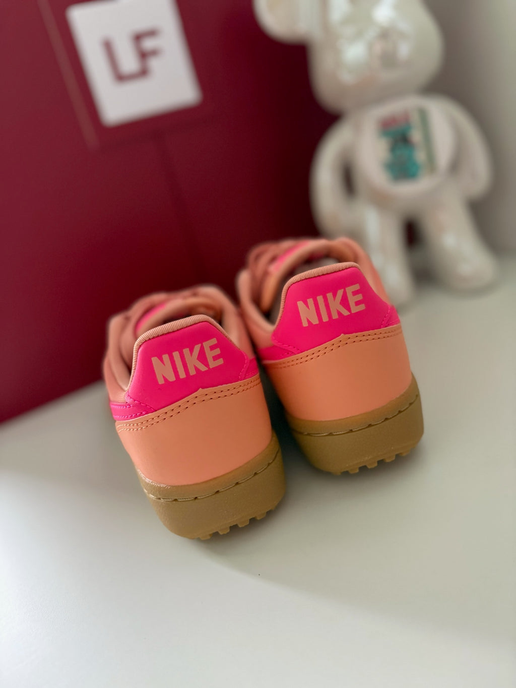 Nike Field General WMNS Trainers Apricot Agate Hyper Pink Gum UK 3.5