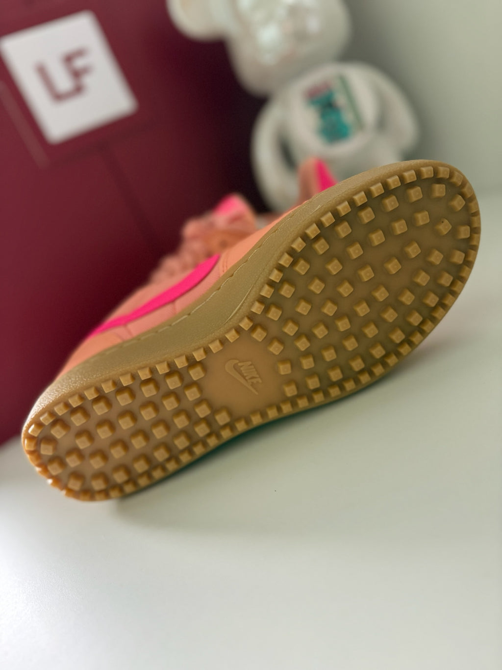 Nike Field General WMNS Trainers Apricot Agate Hyper Pink Gum UK 3.5