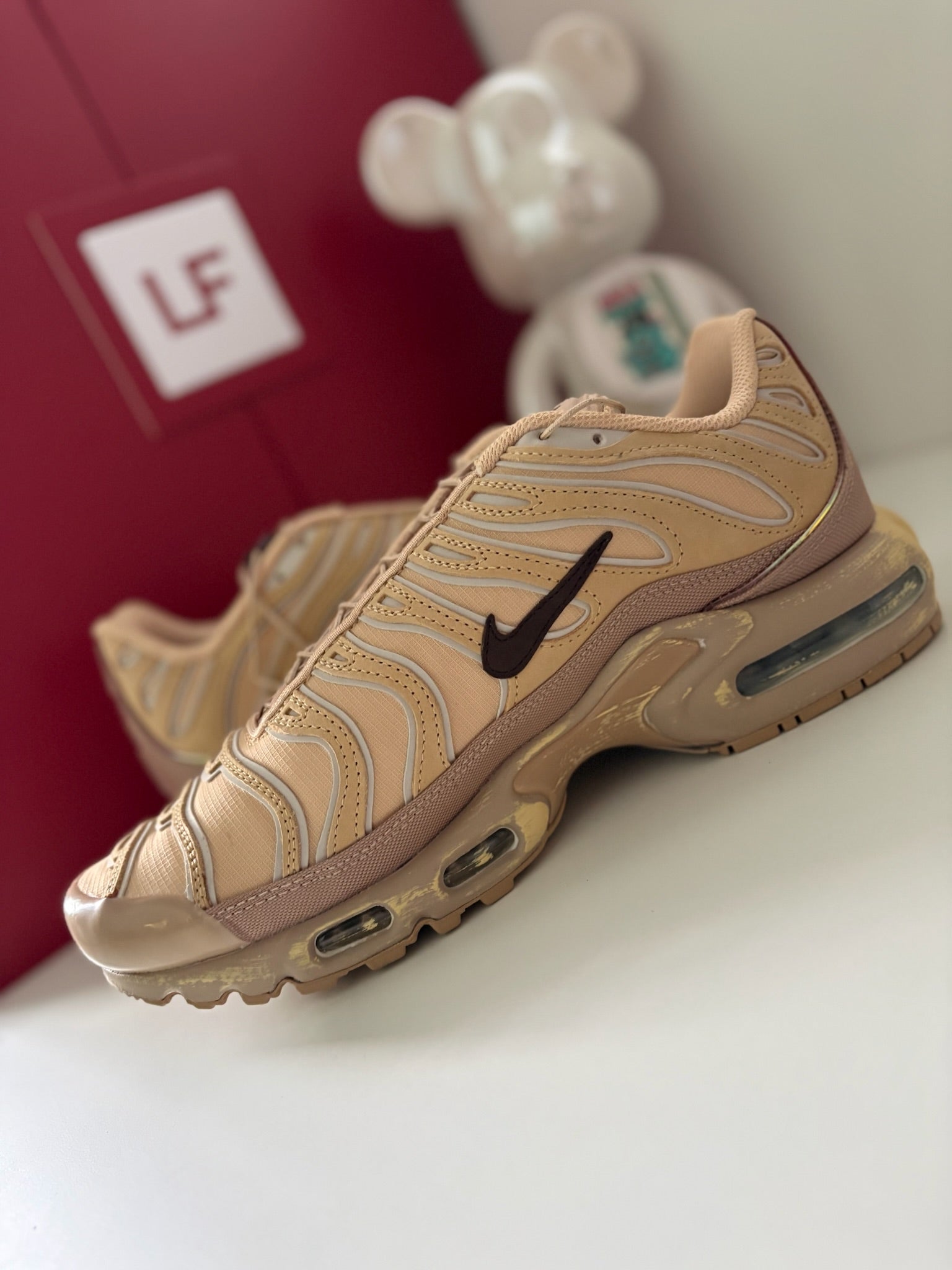 Nike Air Max TN Plus Sesame Smokey Mauve Hemp UK 8.5