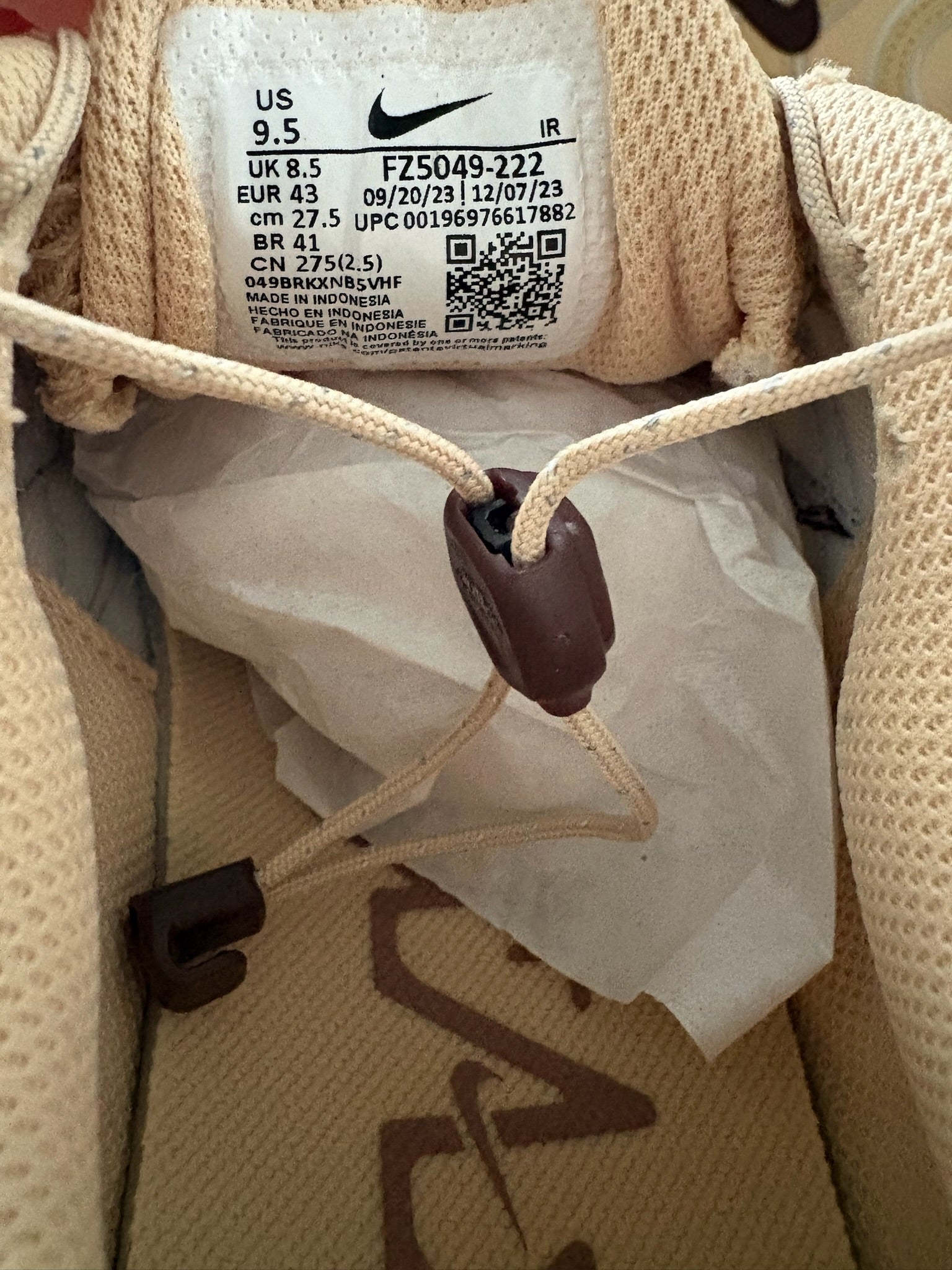 Nike Air Max TN Plus Sesame Smokey Mauve Hemp UK 8.5