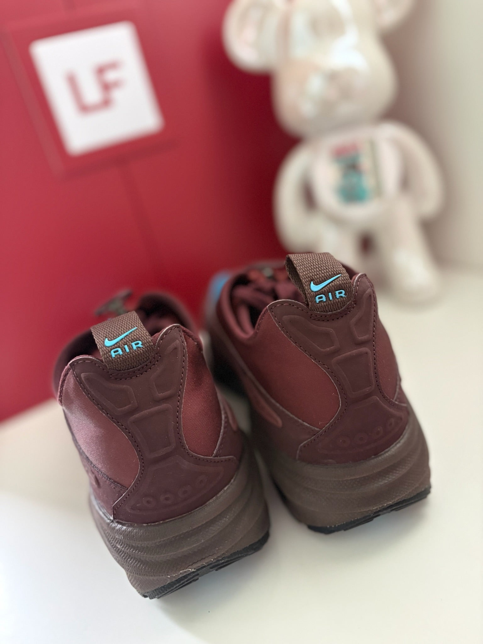 Nike Air Max SNDR Burgundy Crush Baltic Blue Trainers UK 6