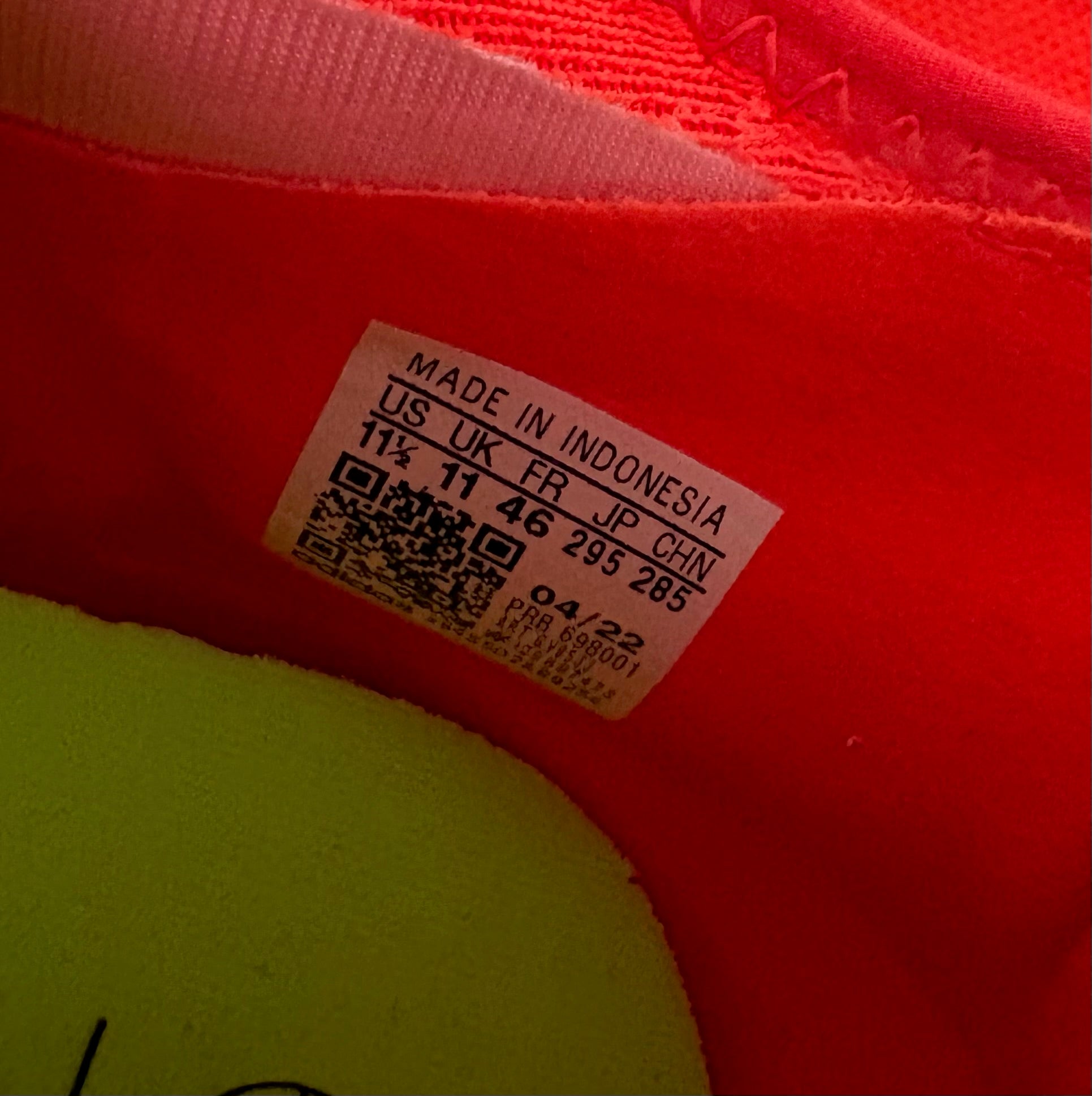 Adidas Predator Edge.3 Laceless Turf TF Football Trainers Solar Red Solar Green UK 11