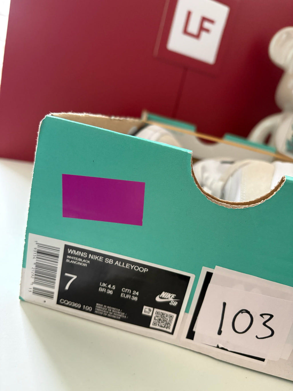 Nike SB Alleyoop WMNS Trainers White Black UK 4.5
