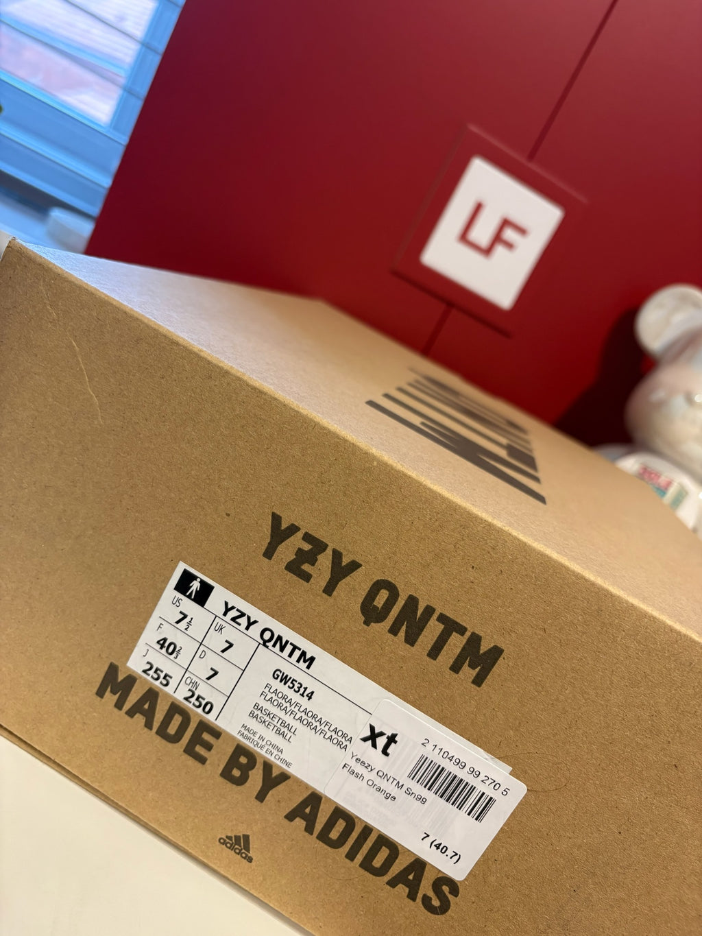 Adidas Yeezy QNTM Amber Tint GX1331 UK 7