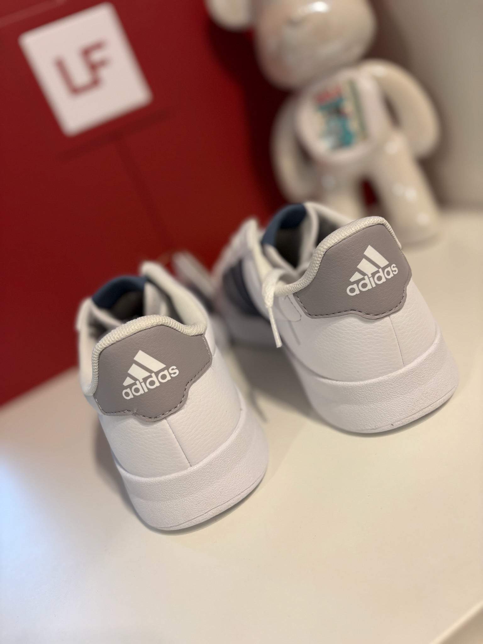 Adidas Breaknet 2.0 White Navy Trainers UK 7.5