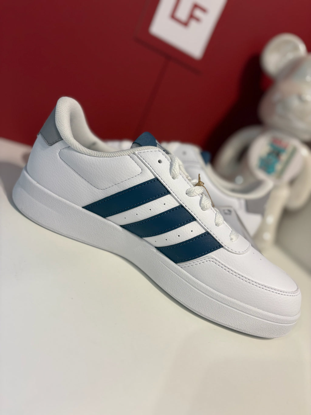 Adidas Breaknet 2.0 White Navy Trainers UK 7.5
