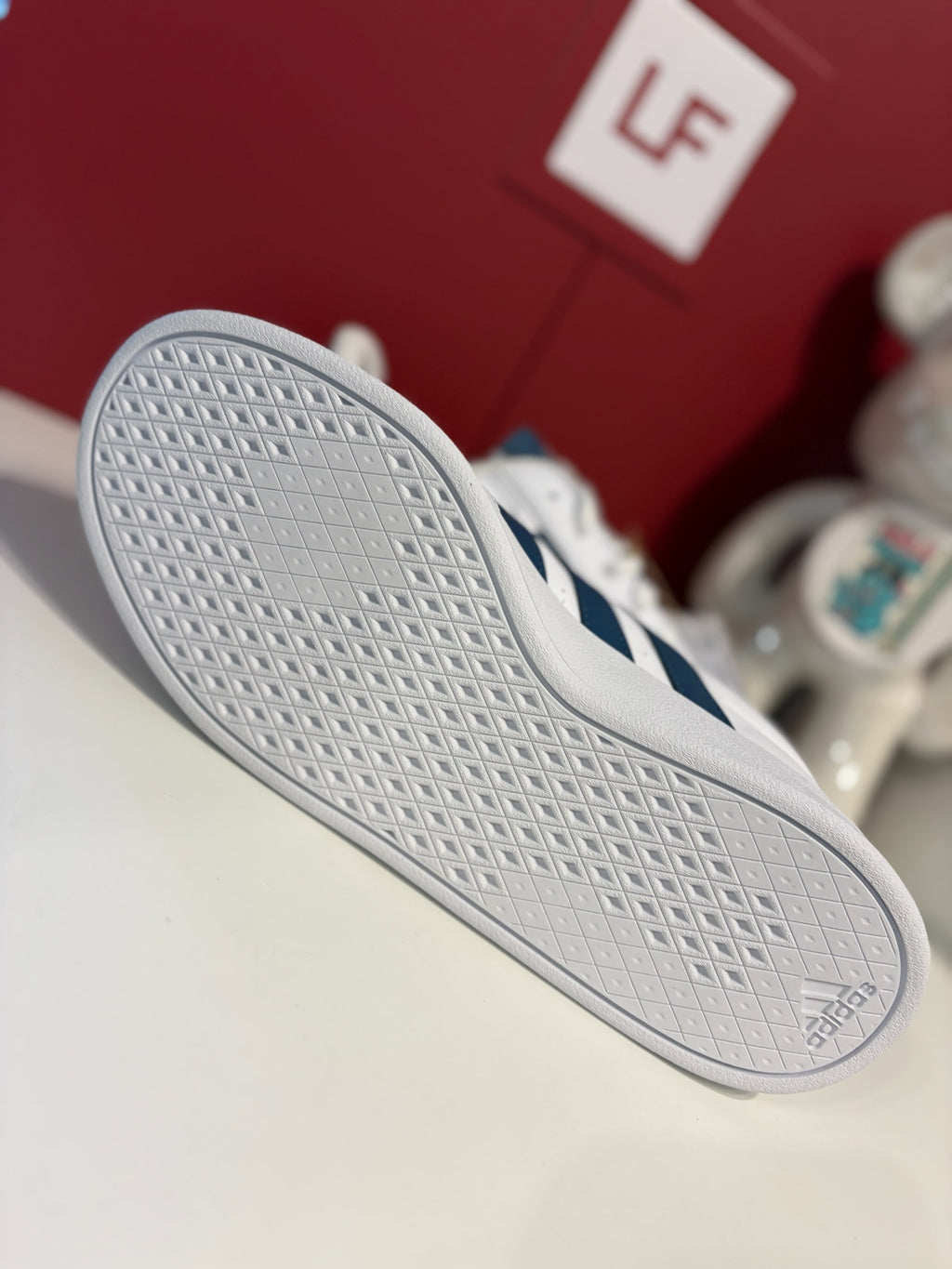 Adidas Breaknet 2.0 White Navy Trainers UK 7.5