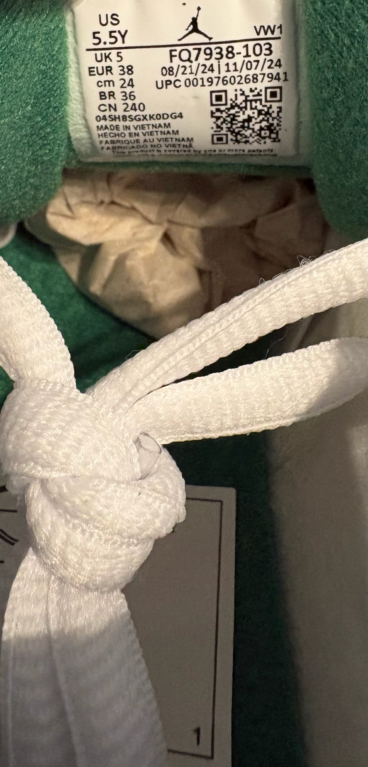 Air Jordan 4 RM Pine Green GS UK 5