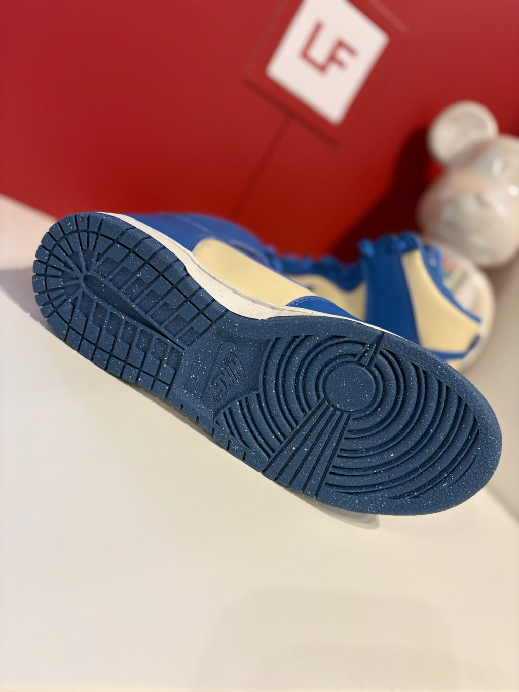 UK 5 Nike Dunk High Next Nature Light Khaki Star Blue Womens Trainers